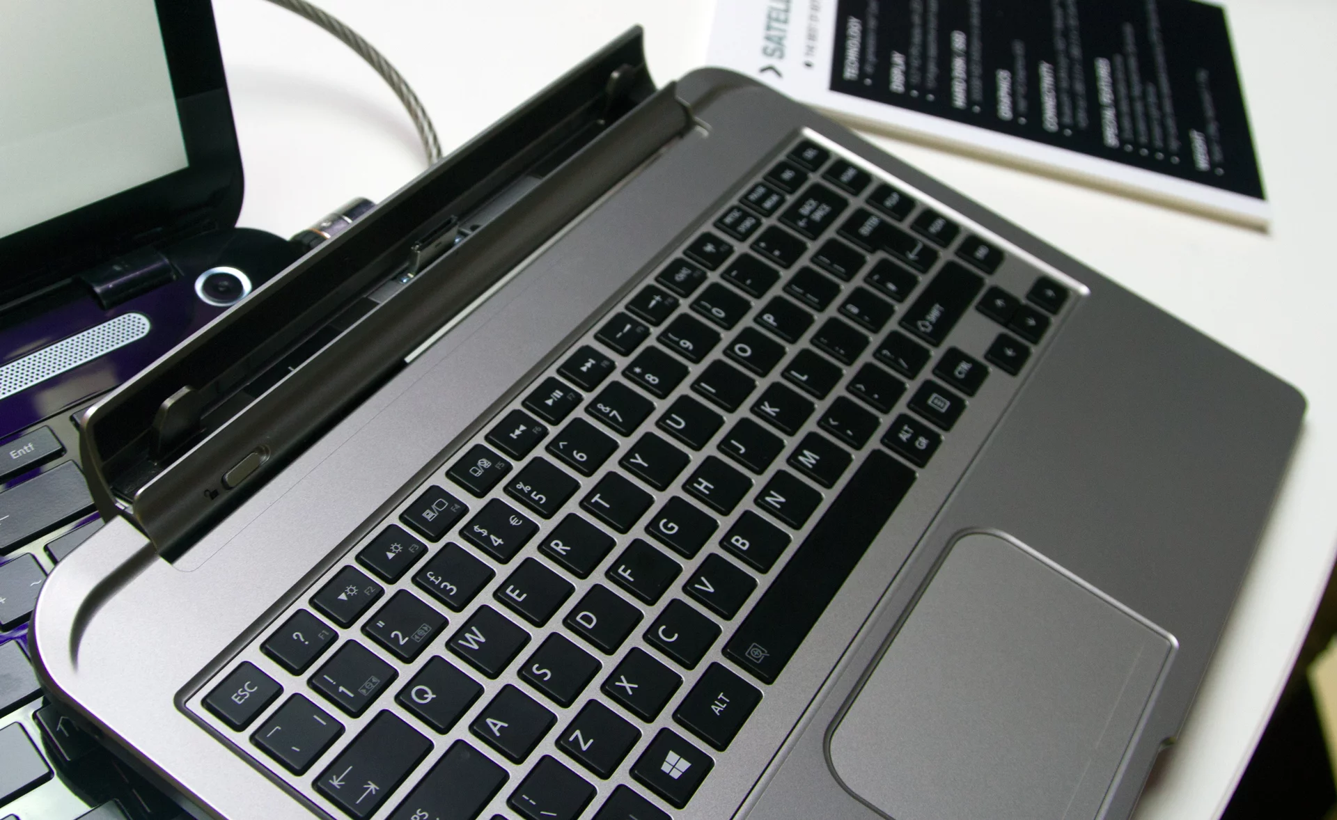 Both pieces also have their own built-in speakers and will transfer audio from the keyboard to the tablet when it's disconnected and vice versa when its reattached