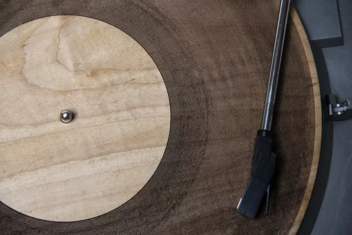 Amanda Ghassaei recently programmed a laser cutter to carve playable records from wood and other materials
