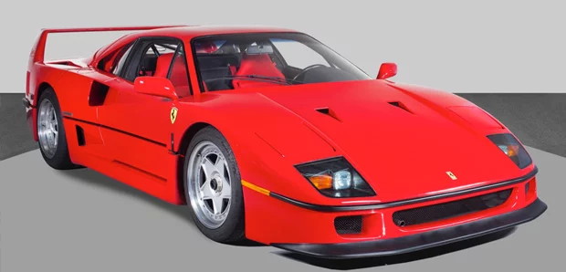 This 1991 Ferrari F40 is estimated to sell for between $1,200,000 and $1,500,000