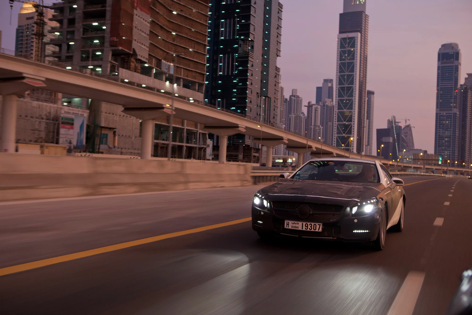 The new Mercedes SL features a new lightweight aluminum frame and new FrontBass and MAGIC VISION CONTROL systems