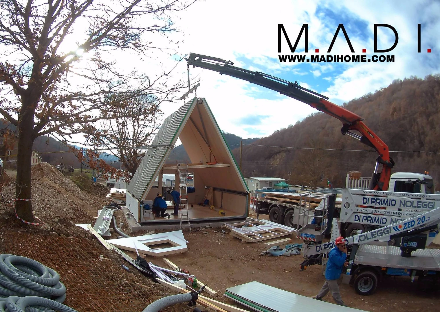 The entire installation process should take three workers six toseven hours to complete