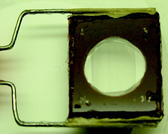 One of the sheets sealed against the water