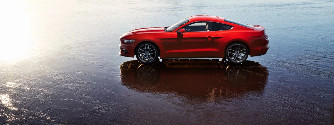 Ford straightens out the lower character line when compared to the hockey stick on the current generation Mustang