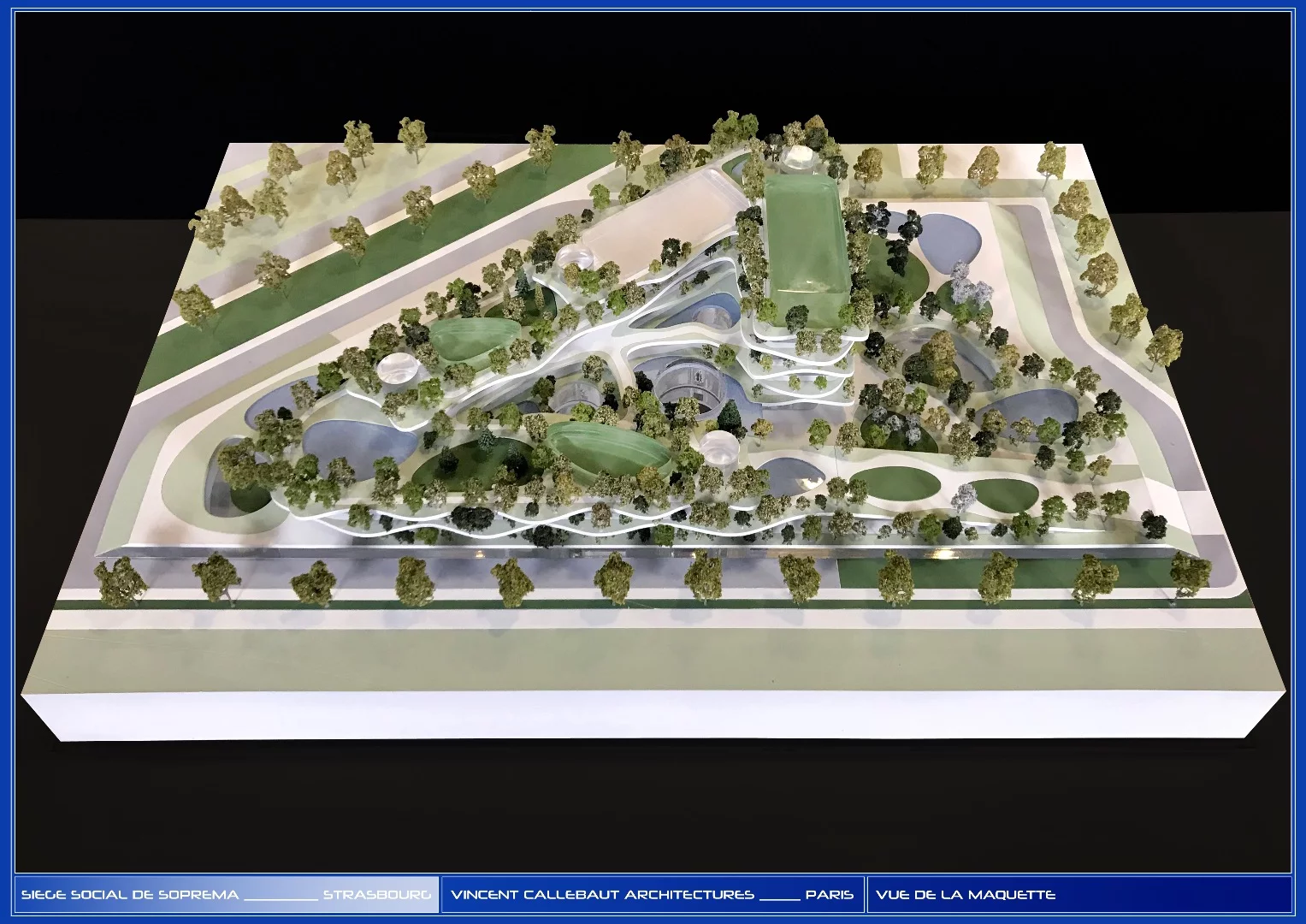 Architectural model of Semaphore, by Vincent Callebaut Architectures