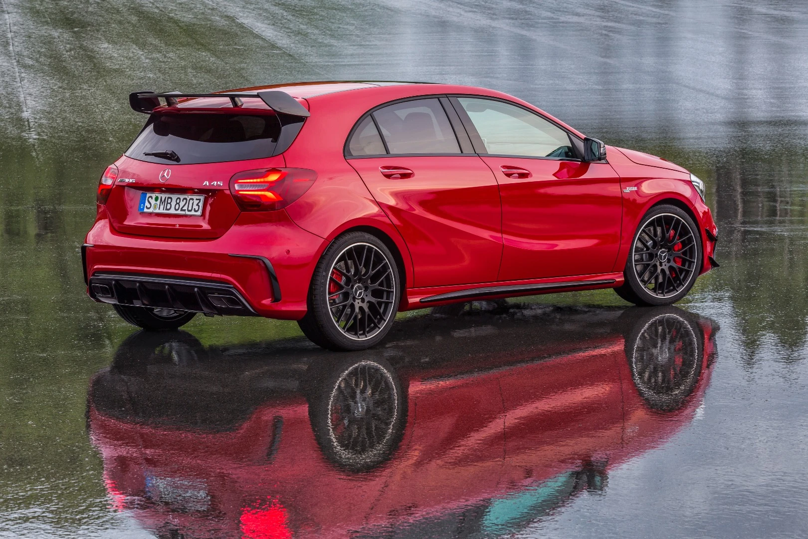 The AMG's exhaust has been tuned to produce a rortier note