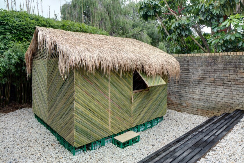 This model by Shigeru Ban was designed for survivors of a serious earthquake in Ecuador, 2016