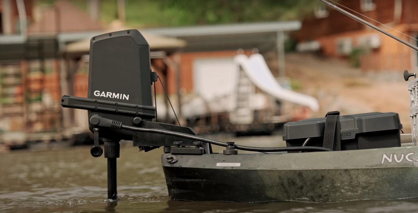 The new Garmin Force Current offers up to 50 lb of thrust in any direction when connected to a 24-V battery