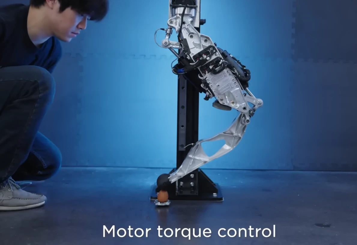 The joint motors are powerful, but sensitive enough to avoid cracking an unexpected egg if necessary