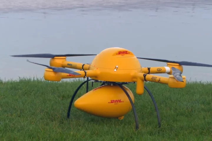 DHL's Parcelcopter can carry up to 1.2 kg (2.6 lb) of medication
