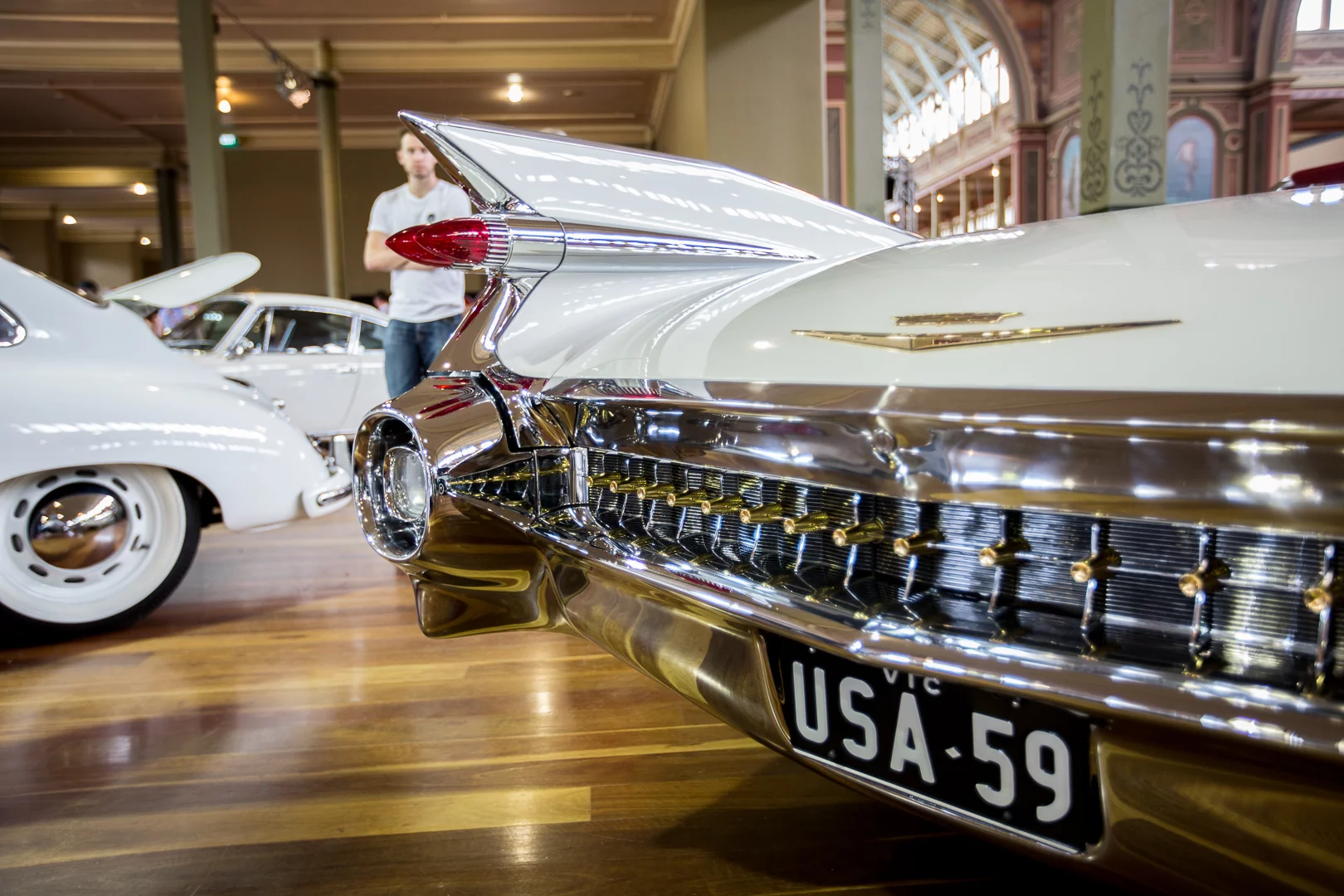 While Cadillac pioneered the tail fin in 1948, those featured on this 1959 model were a response to the 1957 Chrysler line (Photo: Nick Lavars/Gizmag)
