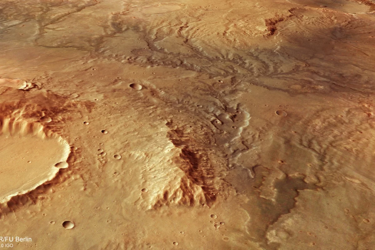 ESA's Mars Express orbiter has captured some stunning images of dry riverbeds on Mars