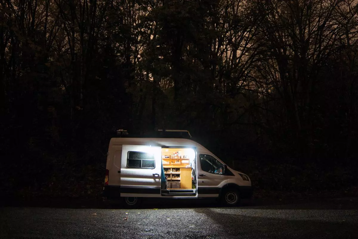 With its three hanging lights and central control panel, the BioLight SolarHome 620 makes a great solution for camper vans