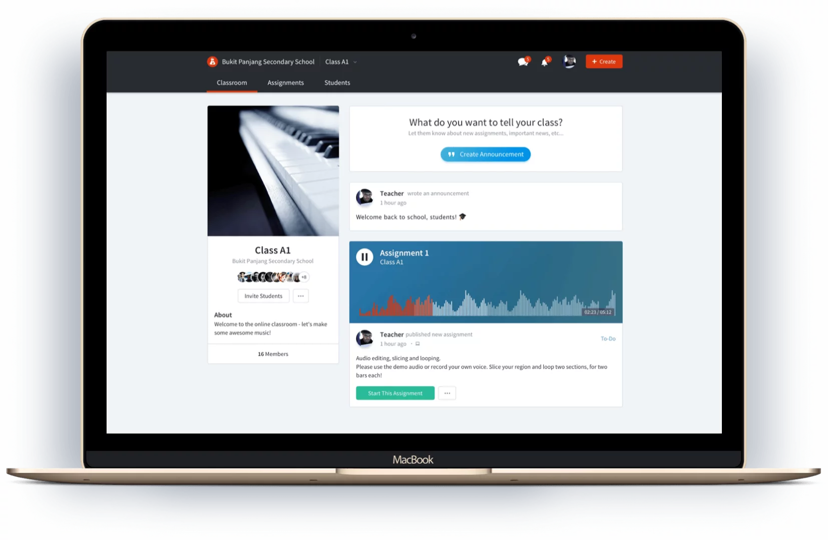 Earlier this year, BandLab for Education was launched to allow students and teachers to make music together