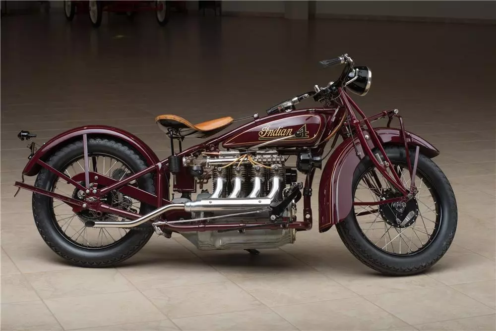 Formerly of the Otis Chandler Collection, this 1929 Indian 401 was restored to as-new condition and sold ready to be ridden, in January, 2015