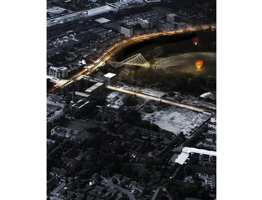 The intent, then, is to create an iconic design to put the locality, Salford Meadows, on the proverbial map (Image: penda)