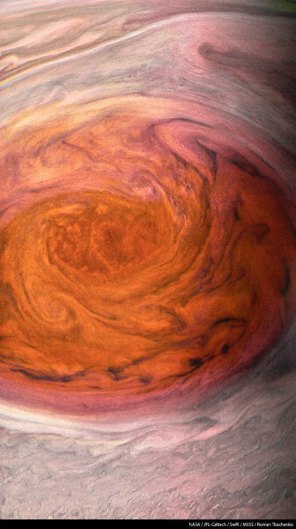 Great Red Spot close-up