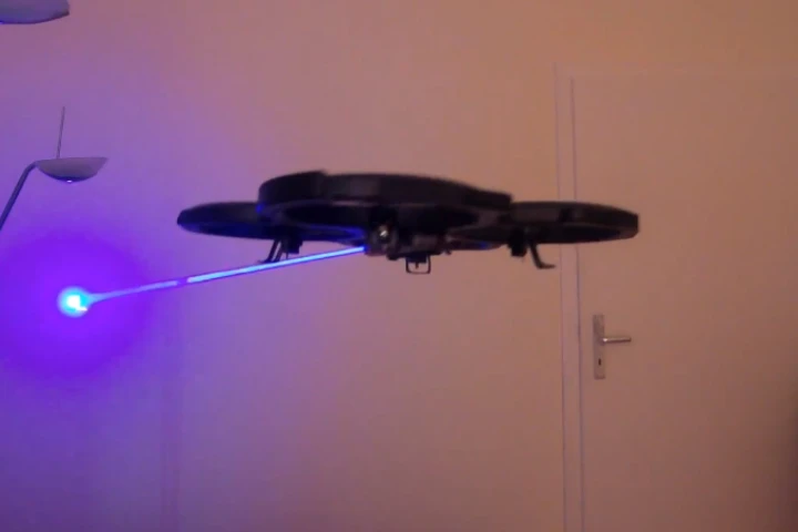 The Laser Drone on the prowl