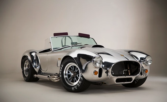 Each will be documented in the ‘World Registry’ alongside the original 343 built by Shelby American in the 1960s, and the 50th Anniversary 427 Cobra will be available with either a fiberglass body for US$120,000, or an aluminum bodied car (pictured) for $180,000.