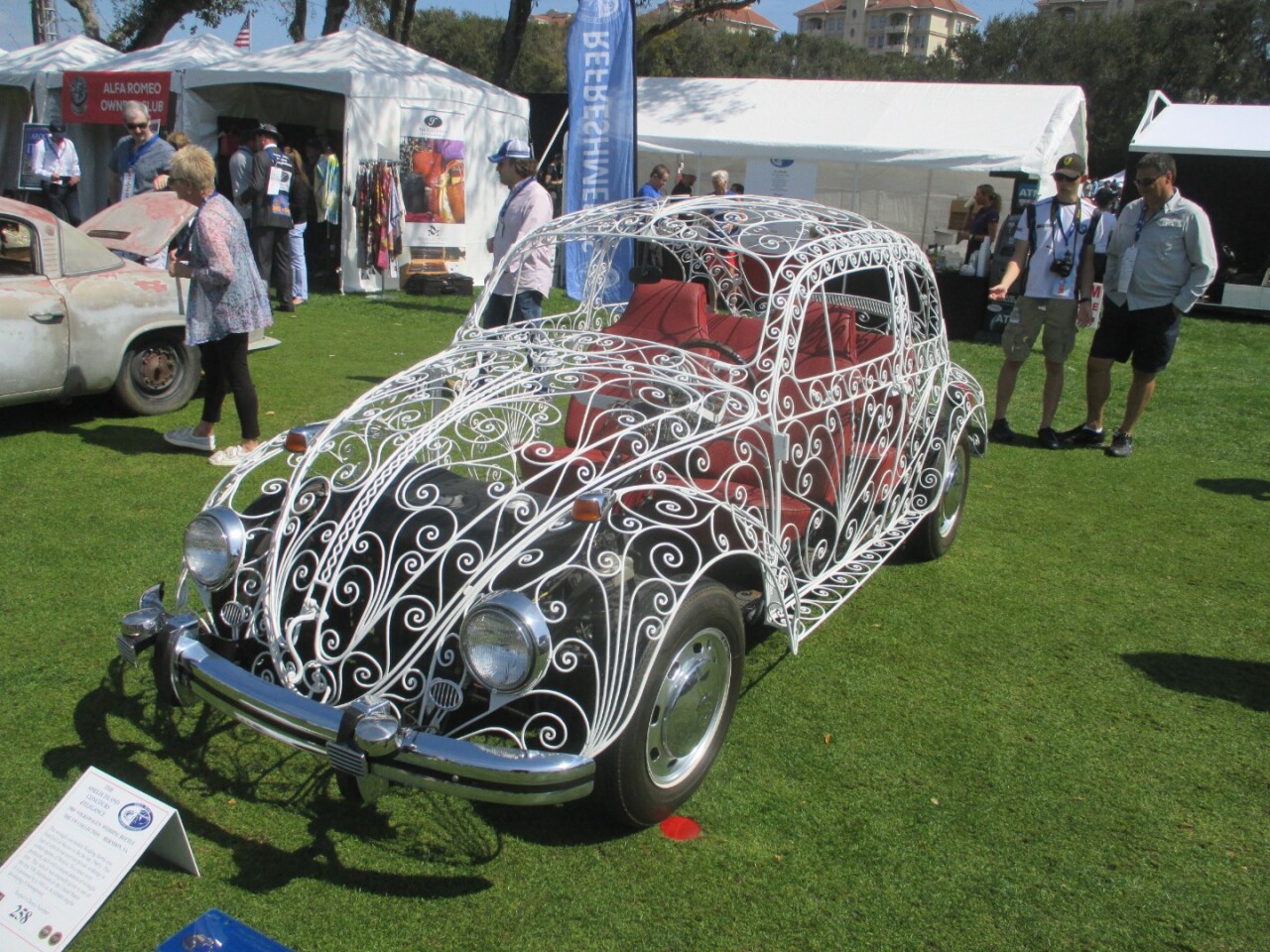 This wrought iron bodied Wedding Beetle was one of six hand-built similar Volkswagens created in Mexico in the late 1960s as wedding cars
