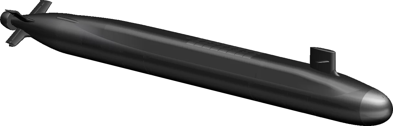 Exterior view of USS Columbia