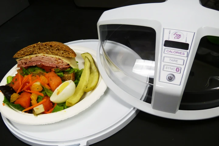 A mock-up of the universal calorie counting device