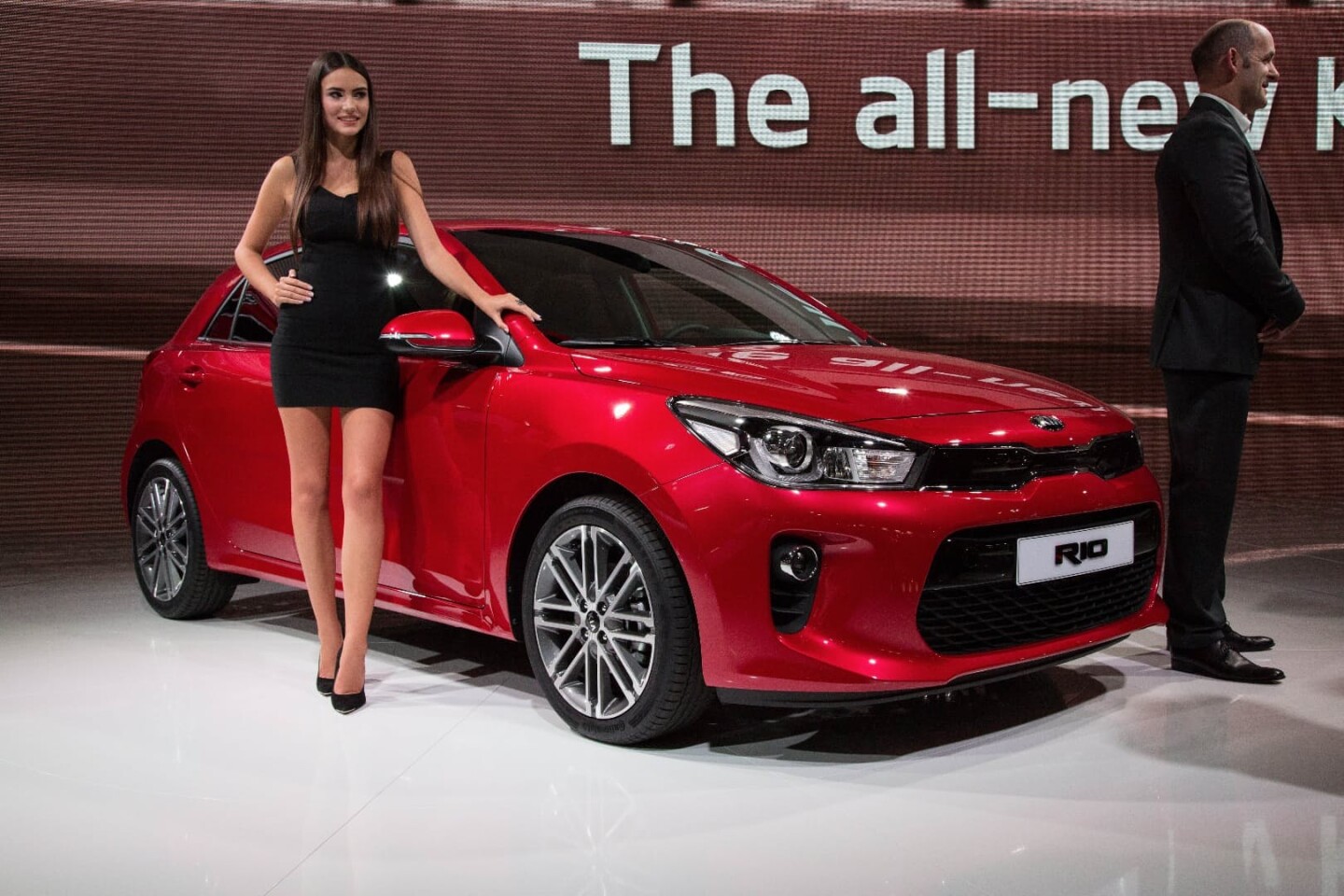 The new Rio on the floor of the Paris Motor Show