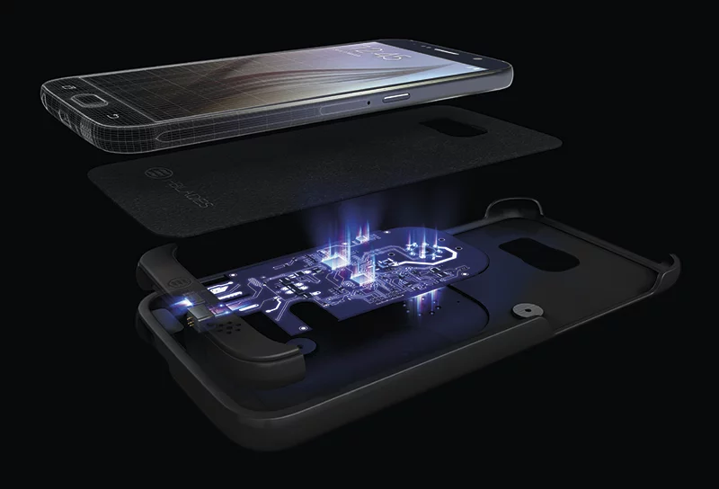 A rendition of the inside of an i-Blades smartcase