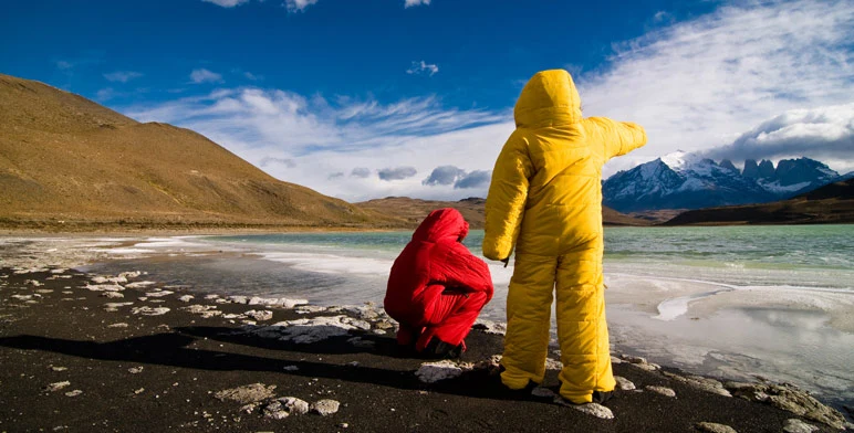 The Selk'Bag (or Musuc'Bag) is a sleeping bag with arms, legs and a hood, which can be both slept in and worn as outerwear (Photo: Selk'Bag)