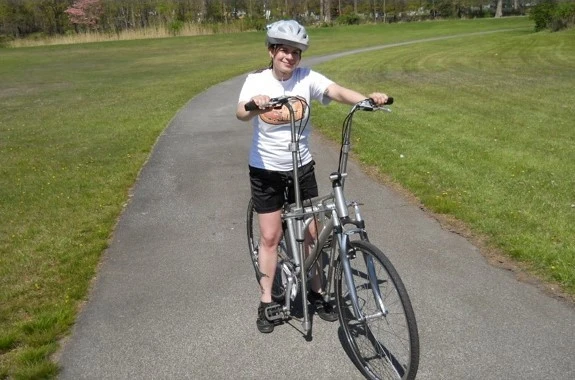 In its current form, the FitRider also features a suspension fork, 700C wheels, and a 14-speed drivetrain