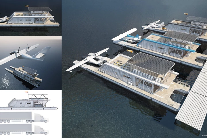 Naval architect Maxim Zhivov and the Baikal Yacht Group have come up with the HydroHouse, an awesome combination houseboat, dock and seaplane mooring