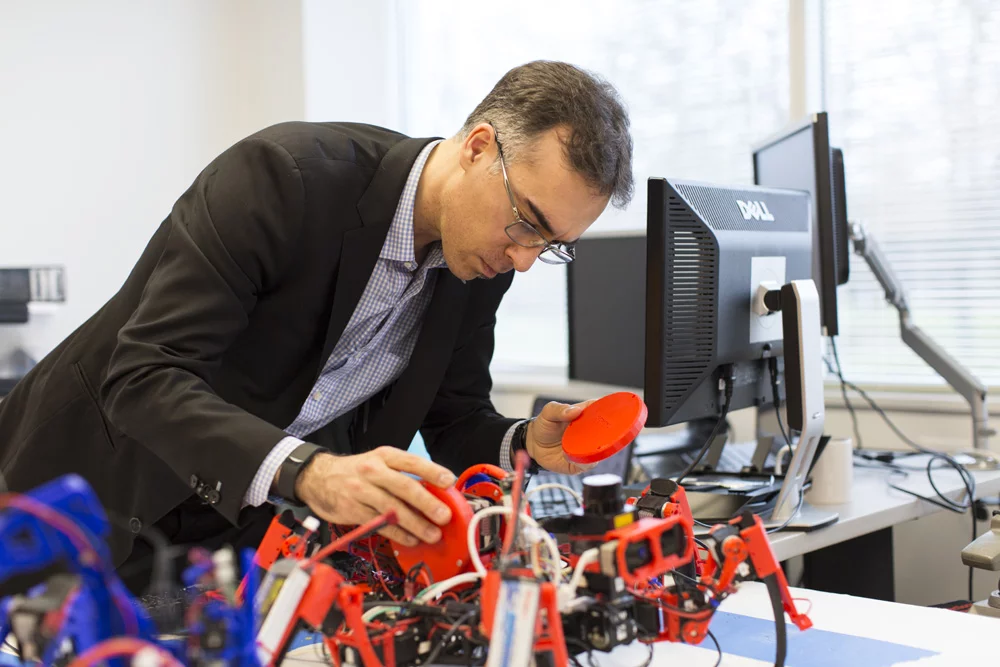 The team used off-the-shelf motors and cables in the construction of the autonomous manufacturing machines, but everything else was created and developed in-house