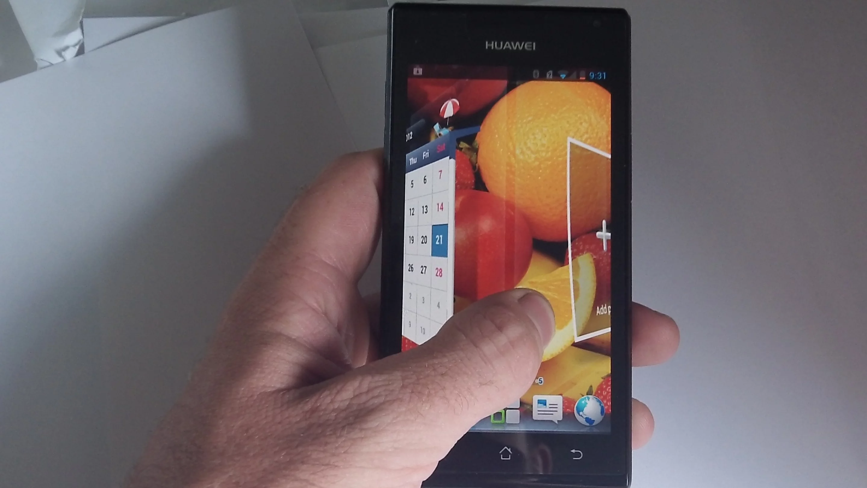 Here's the 3D user interface in action