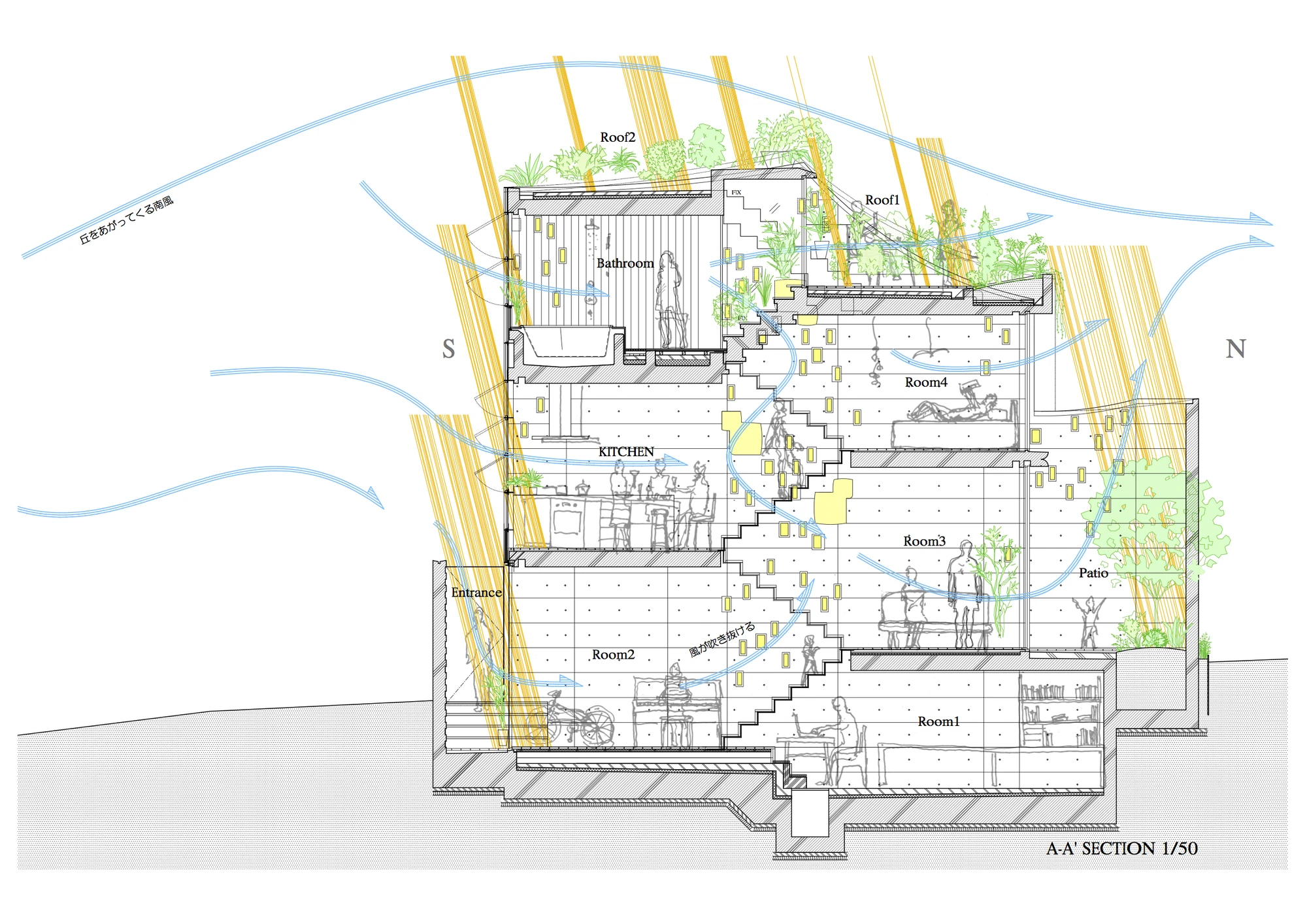 Architectural drawing of the Wall of Nishihara (Image: Sabaoarch)