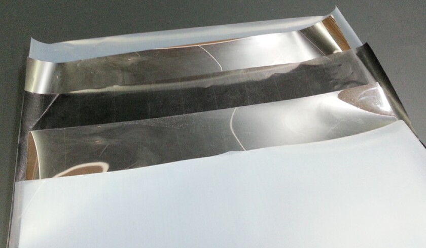 The SmartMat is made from a pressure-sensitive plastic film that is sandwiched between two conductive polymer film layers