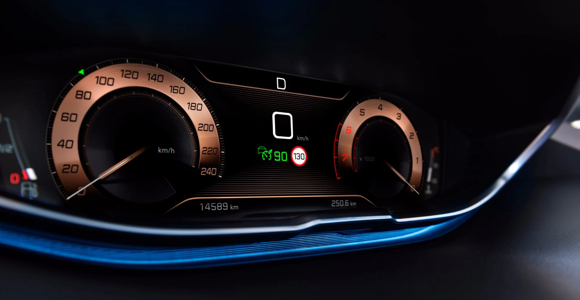 3008 GT cars get copper highlights on the dash and around the cabin