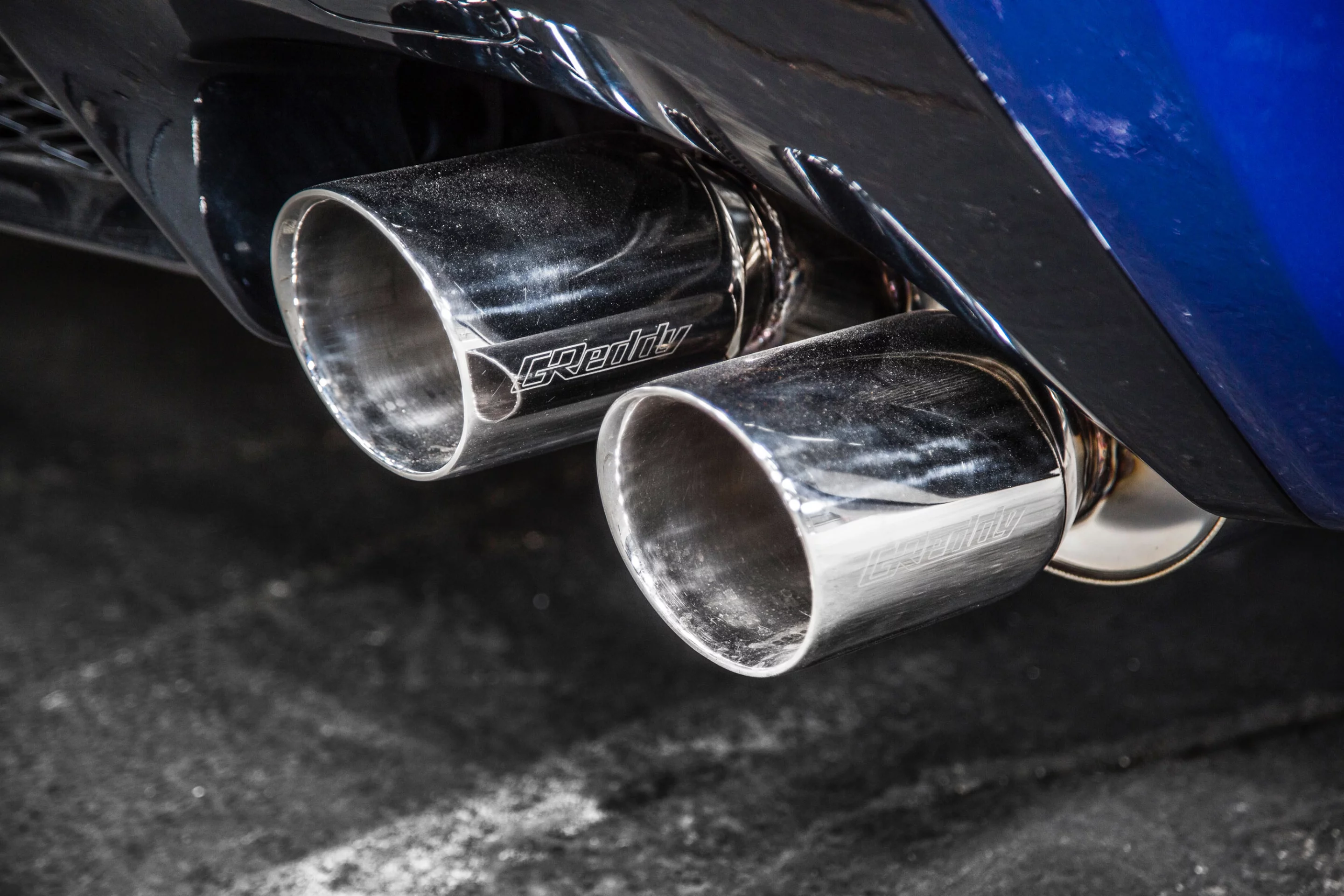 A GReddy exhaust system is one of the upgrades under the bonnet