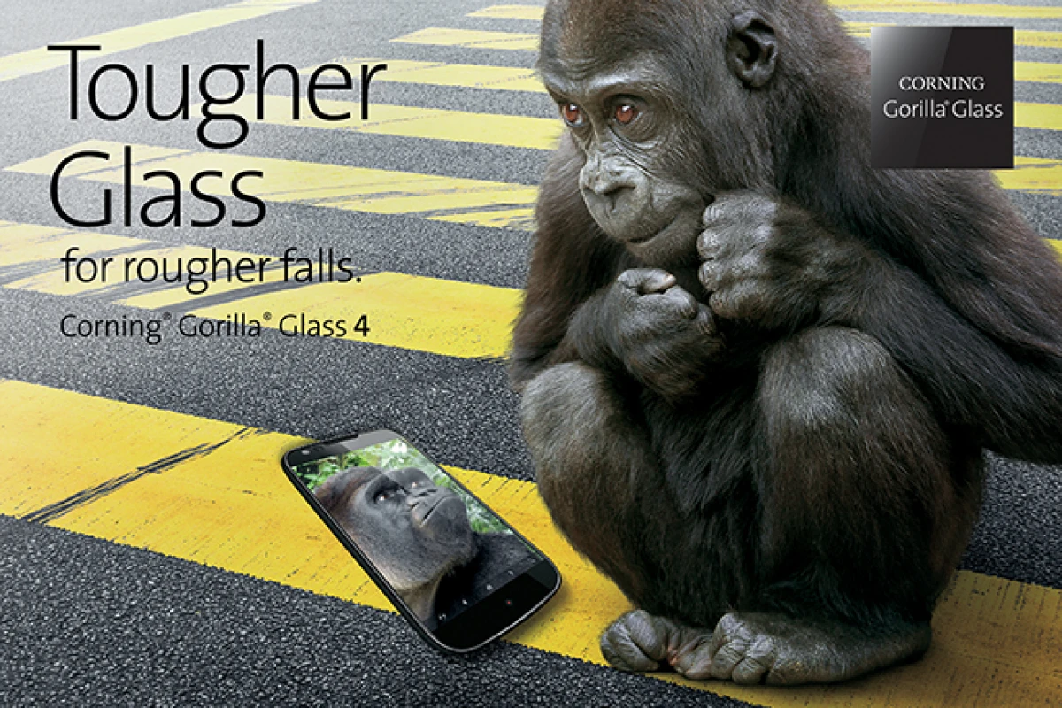 Gorilla Glass 4 is optimized to survive being dropped on the road or sidewalk
