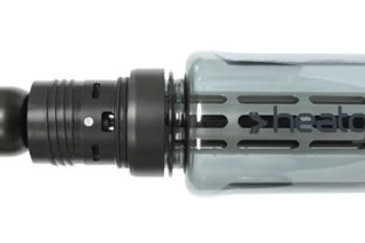 The Heatstick works with an accompanying Fuelstick and water bottle and fits standard wide-mouth bottles
