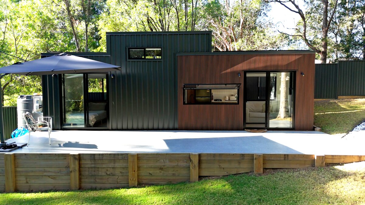 Two-bedroom tiny house is built for comfortable full-time living