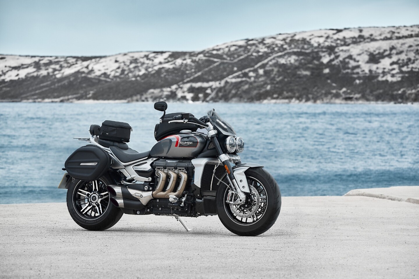 The 2020 Triumph Rocket 3 GT loaded with a host of official accessories