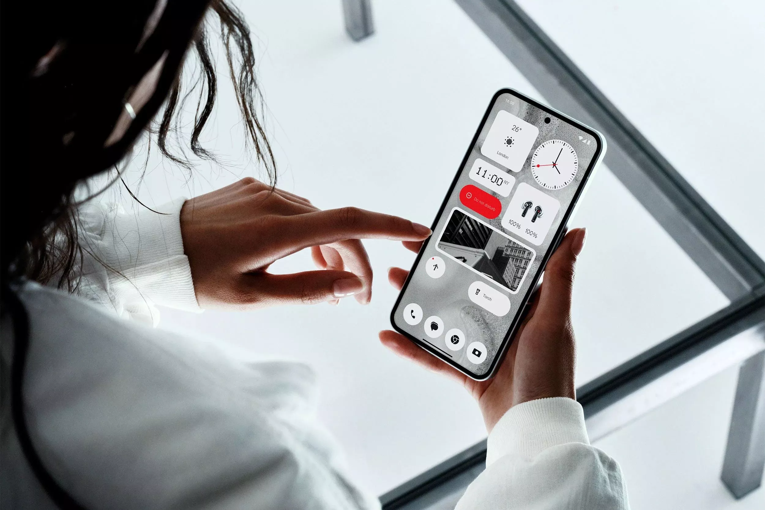 The new widget-based home screen allows users to "access key functions without having to even open their apps"
