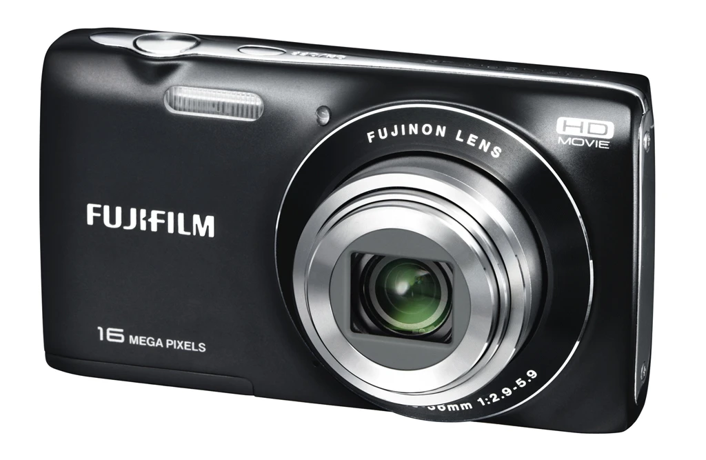 The FinePix JZ250 with lens open