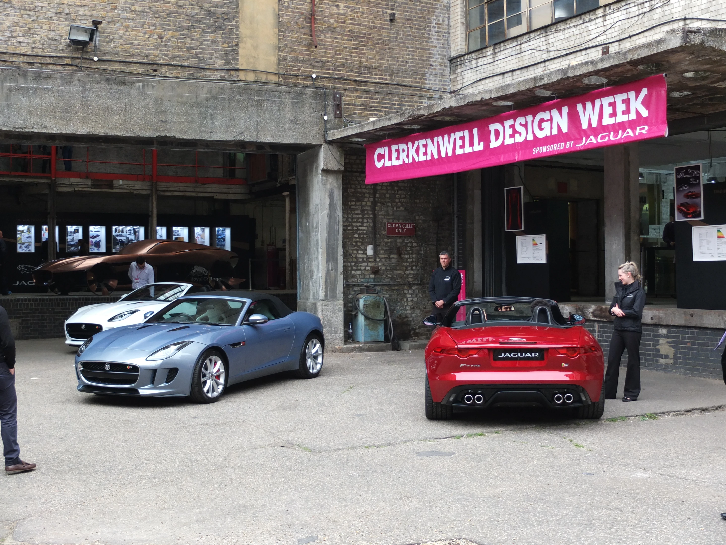 As sponsor of Clerkenwell Design Week, Jaguar didn't miss the opportunity to pimp its wares