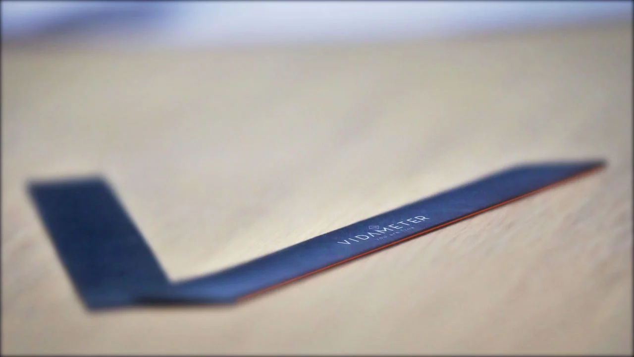 The smartband is is made from polymer and weighs just 34g