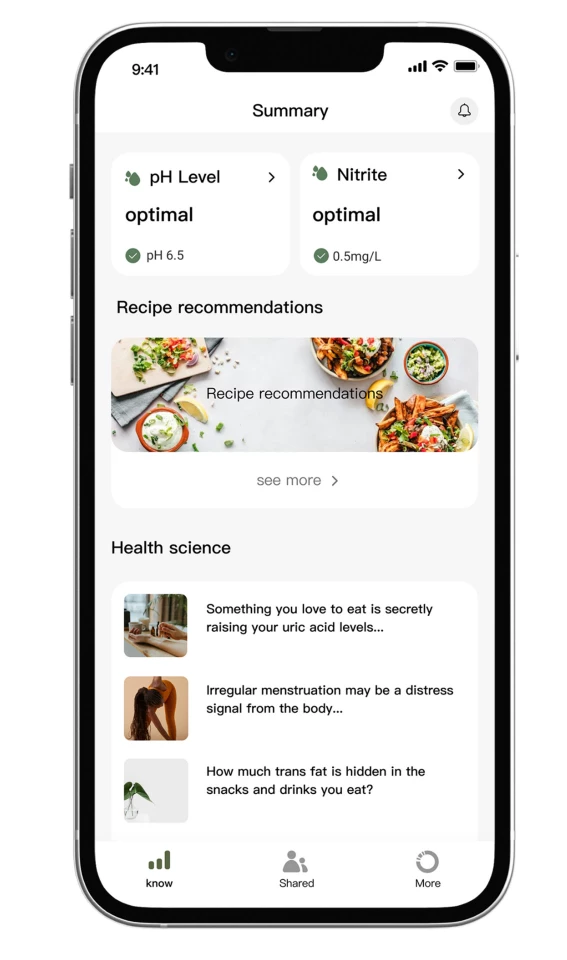 The S1 beams readings from your urine sample straight to its companion app, and you'll get guidance and recommendations alongside them