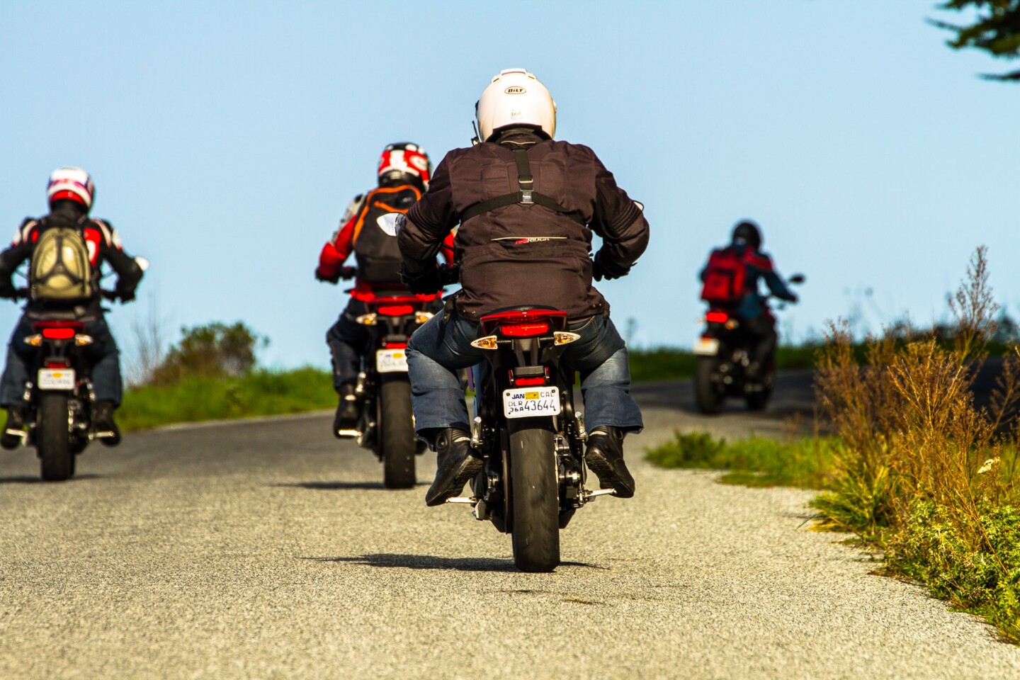 The world's least badass motorcycle gang: Five Zero SRs take to the road (Photo: Joe Salas/4theriders.com)