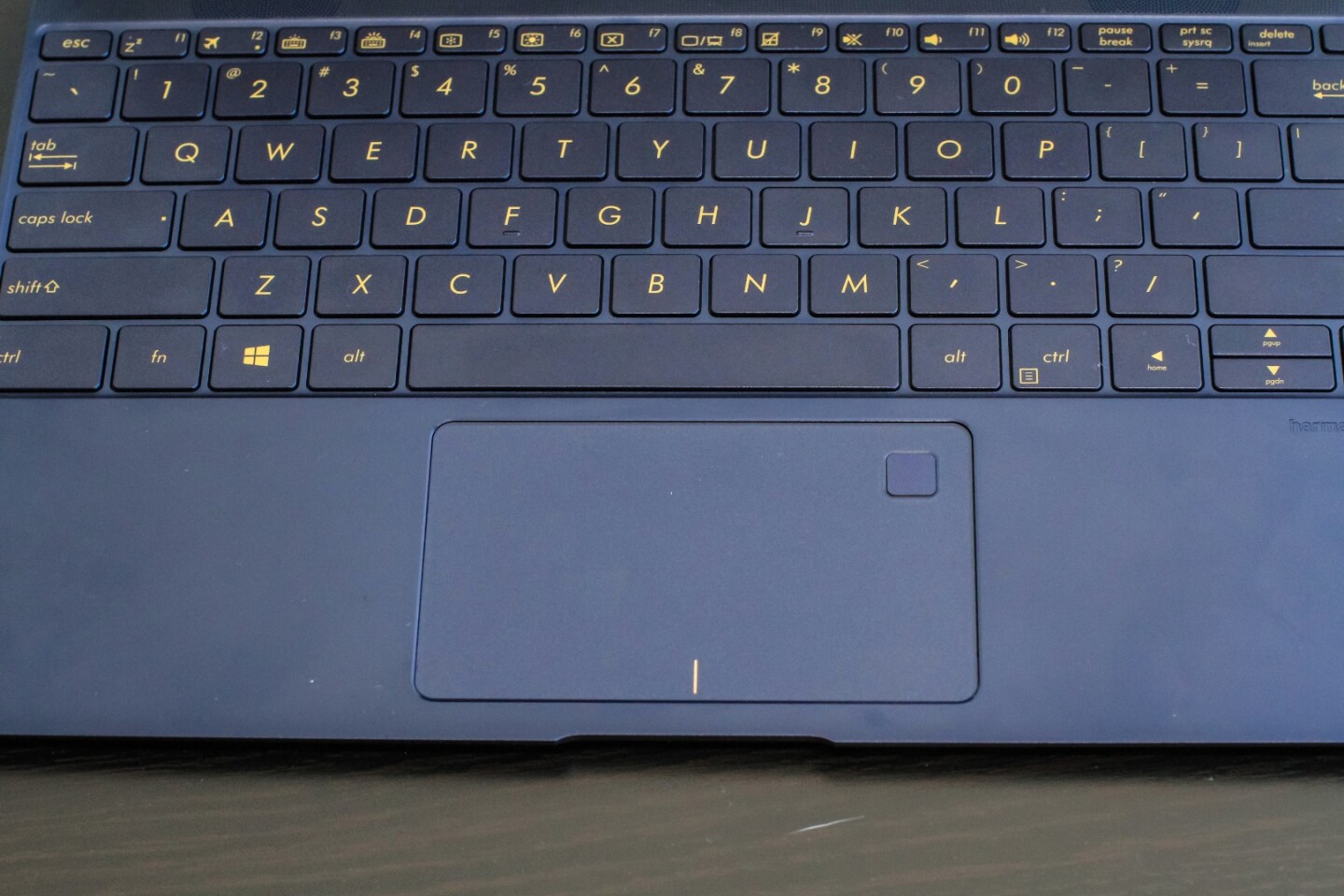 Asus Zenbook 3: trackpad with integrated fingerprint sensor
