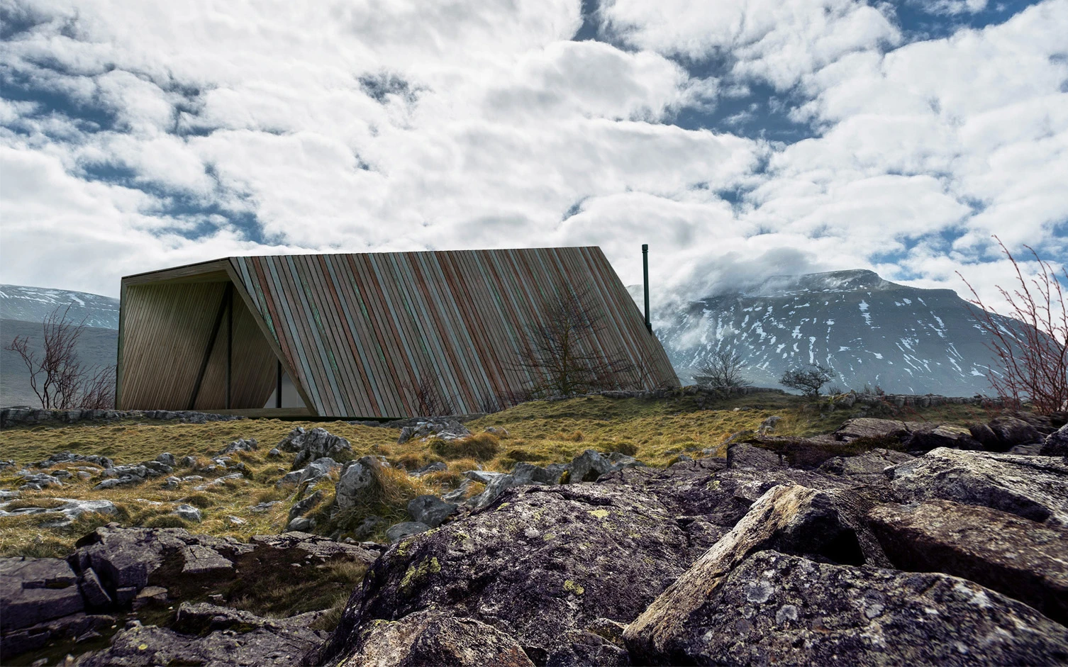 Jutt House is the ground version of the Inhabit Treehouse by Antony Gibbon Designs