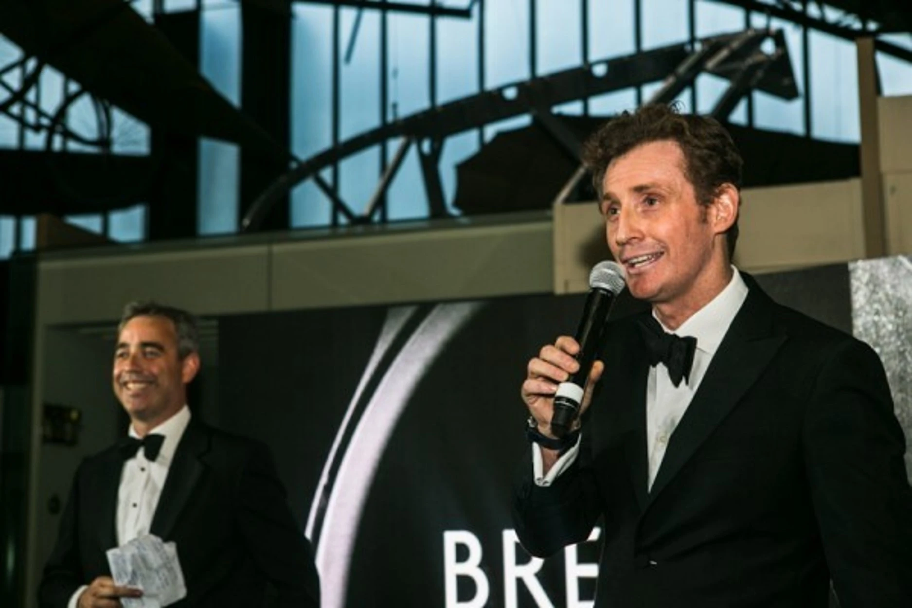 Nick and Giles English announcing the Bremont Wright Flyer