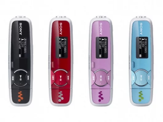 The NWZ-E430 Sony Walkman color range.